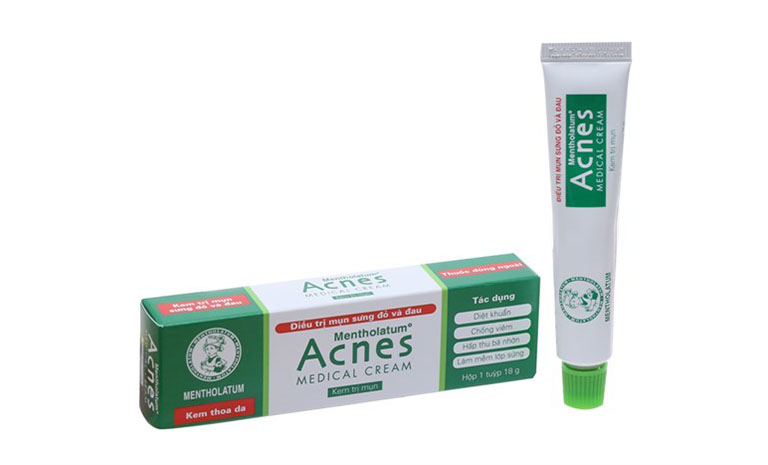 Review các loại thuốc trị mụn hiệu quả nhất 2 kem tri mun acnes