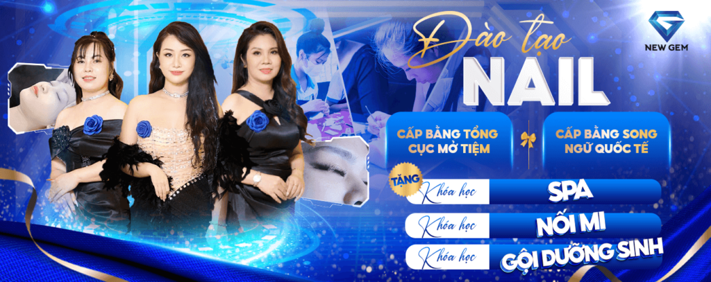 banner hoc nail chuyen nghiep new gem